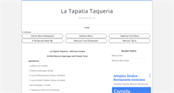 Desktop Screenshot of latapatiataqueria.com